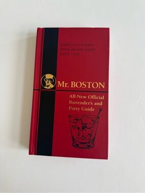 Mr. Boston All-New Official Bartender's and Party Guide - Red & Black